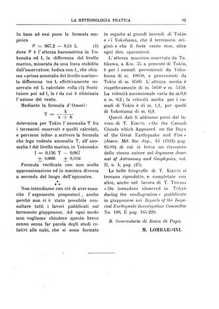 La meteorologia pratica rivista di meteorologia agraria, igienica, aeronautica