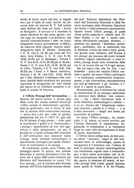 La meteorologia pratica rivista di meteorologia agraria, igienica, aeronautica