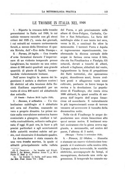 La meteorologia pratica rivista di meteorologia agraria, igienica, aeronautica