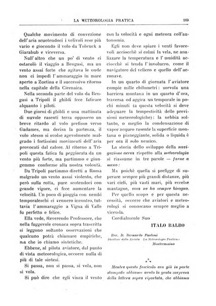 La meteorologia pratica rivista di meteorologia agraria, igienica, aeronautica