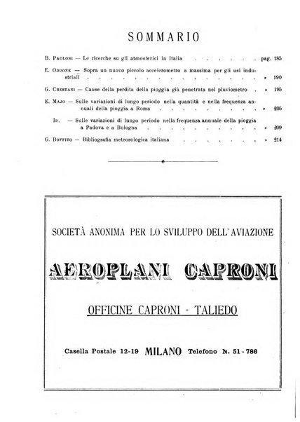 La meteorologia pratica rivista di meteorologia agraria, igienica, aeronautica