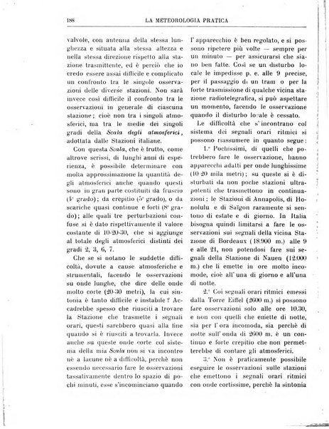 La meteorologia pratica rivista di meteorologia agraria, igienica, aeronautica