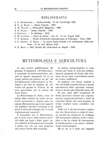 La meteorologia pratica rivista di meteorologia agraria, igienica, aeronautica