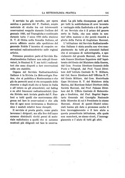 La meteorologia pratica rivista di meteorologia agraria, igienica, aeronautica