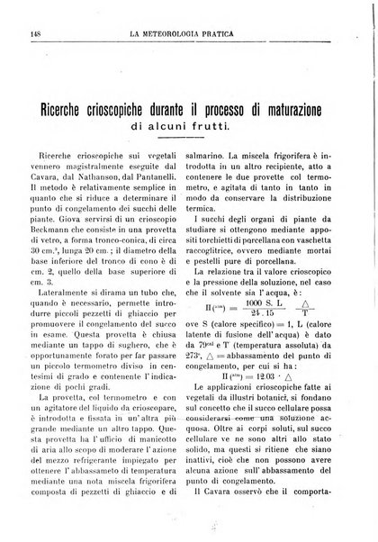 La meteorologia pratica rivista di meteorologia agraria, igienica, aeronautica