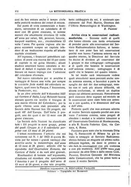 La meteorologia pratica rivista di meteorologia agraria, igienica, aeronautica