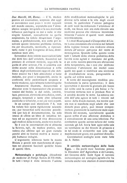 La meteorologia pratica rivista di meteorologia agraria, igienica, aeronautica