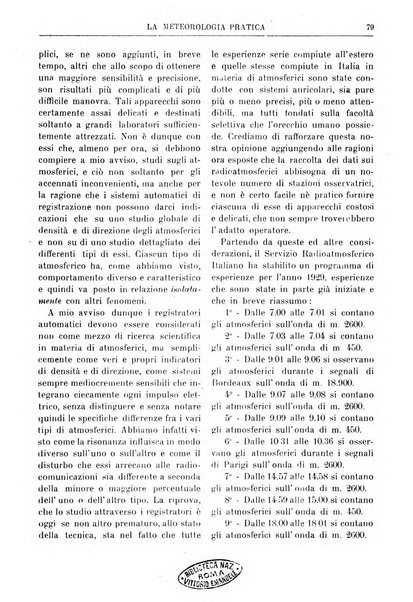 La meteorologia pratica rivista di meteorologia agraria, igienica, aeronautica