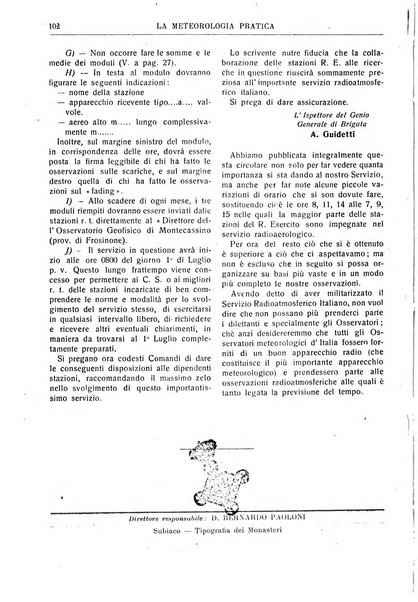 La meteorologia pratica rivista di meteorologia agraria, igienica, aeronautica