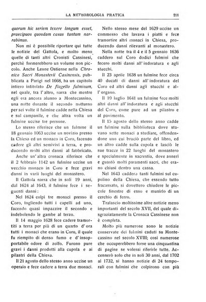 La meteorologia pratica rivista di meteorologia agraria, igienica, aeronautica