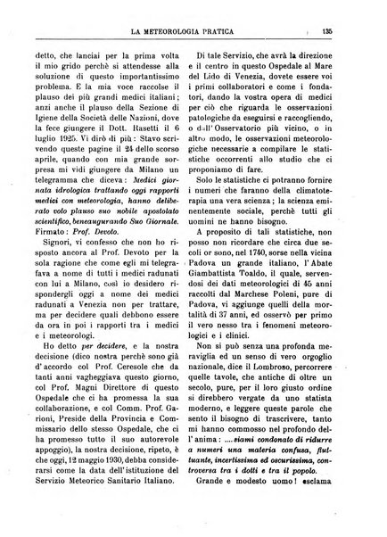 La meteorologia pratica rivista di meteorologia agraria, igienica, aeronautica