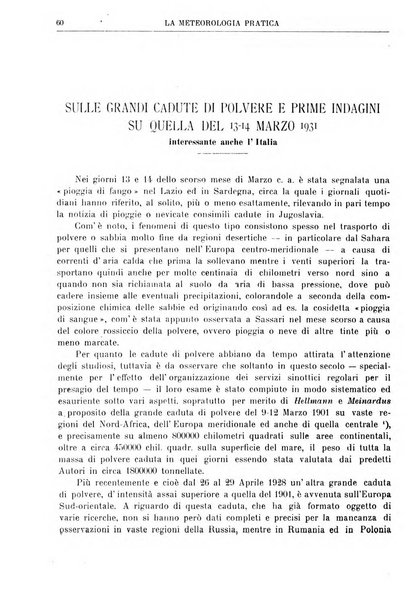 La meteorologia pratica rivista di meteorologia agraria, igienica, aeronautica