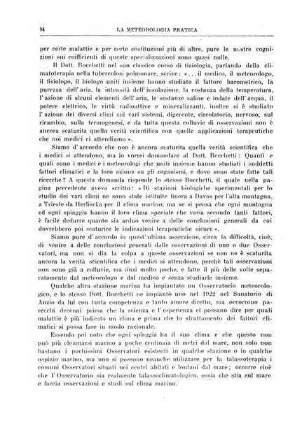 La meteorologia pratica rivista di meteorologia agraria, igienica, aeronautica