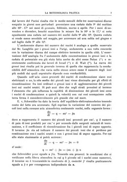 La meteorologia pratica rivista di meteorologia agraria, igienica, aeronautica