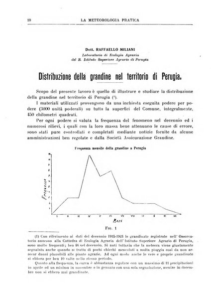 La meteorologia pratica rivista di meteorologia agraria, igienica, aeronautica