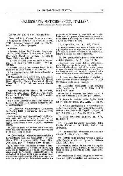 La meteorologia pratica rivista di meteorologia agraria, igienica, aeronautica