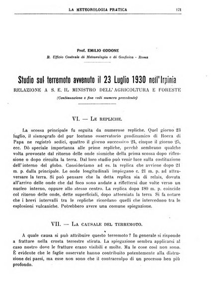 La meteorologia pratica rivista di meteorologia agraria, igienica, aeronautica