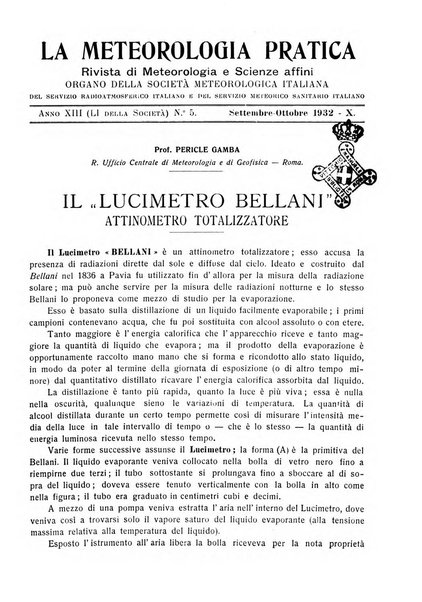 La meteorologia pratica rivista di meteorologia agraria, igienica, aeronautica