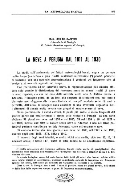 La meteorologia pratica rivista di meteorologia agraria, igienica, aeronautica