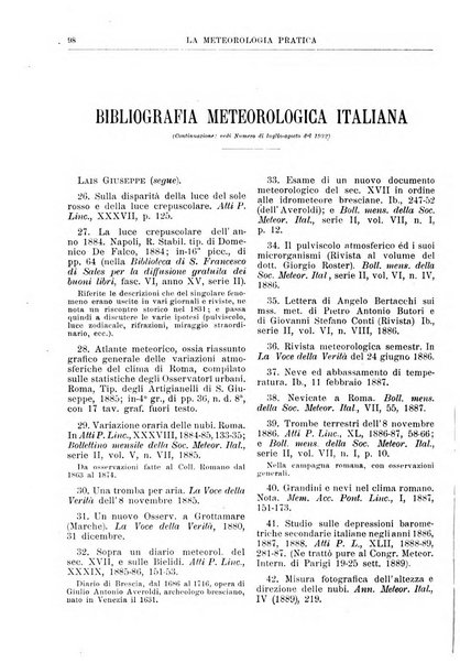 La meteorologia pratica rivista di meteorologia agraria, igienica, aeronautica