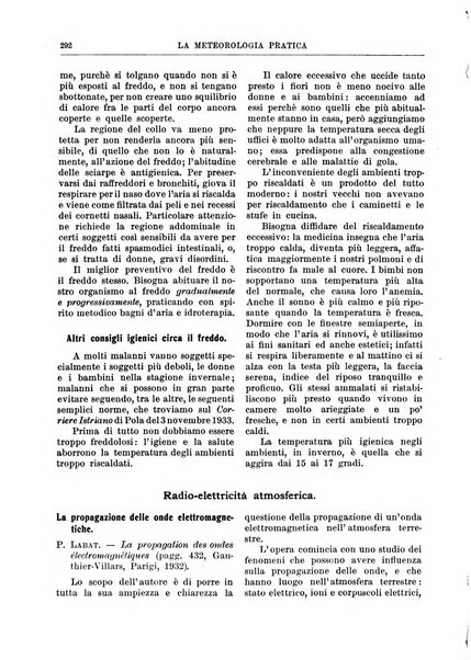 La meteorologia pratica rivista di meteorologia agraria, igienica, aeronautica