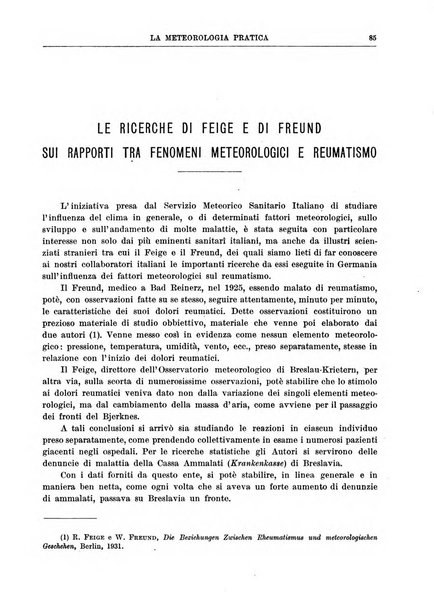 La meteorologia pratica rivista di meteorologia agraria, igienica, aeronautica