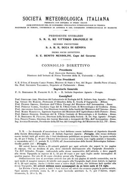 La meteorologia pratica rivista di meteorologia agraria, igienica, aeronautica