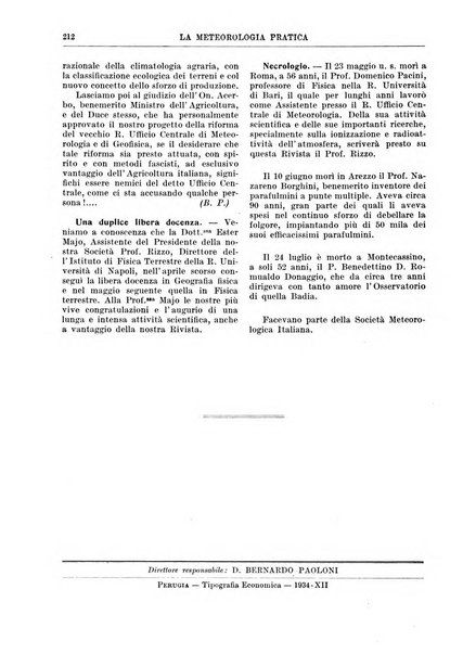 La meteorologia pratica rivista di meteorologia agraria, igienica, aeronautica