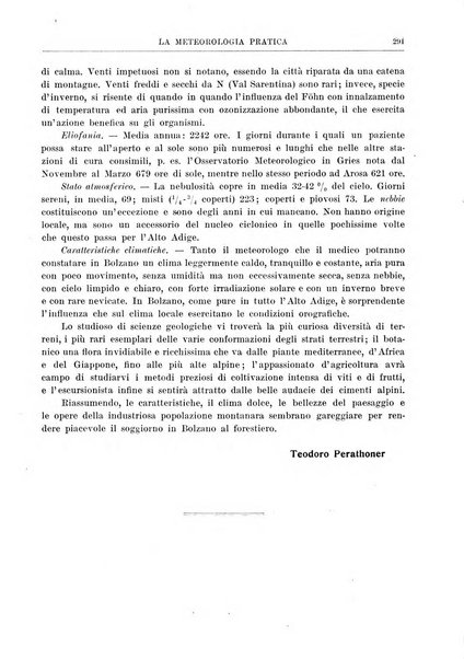 La meteorologia pratica rivista di meteorologia agraria, igienica, aeronautica