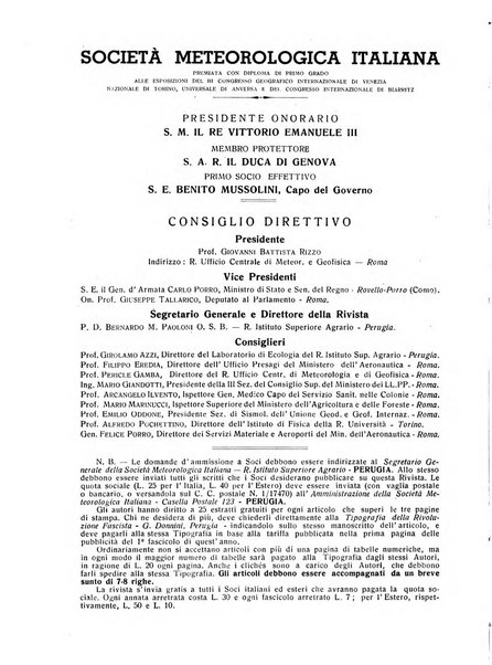 La meteorologia pratica rivista di meteorologia agraria, igienica, aeronautica