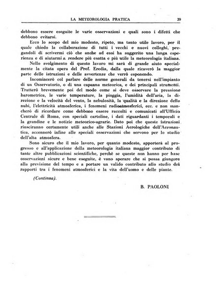 La meteorologia pratica rivista di meteorologia agraria, igienica, aeronautica