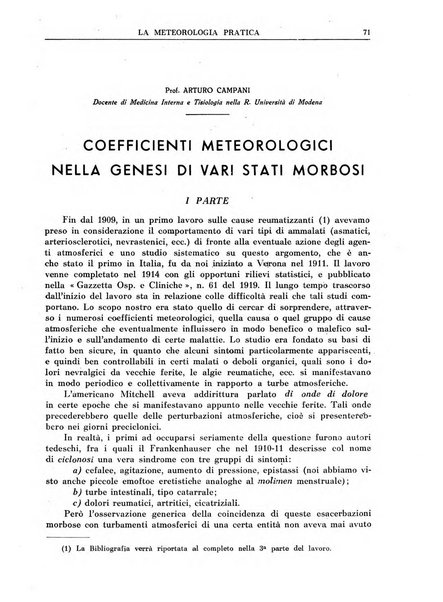 La meteorologia pratica rivista di meteorologia agraria, igienica, aeronautica