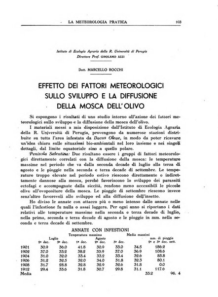 La meteorologia pratica rivista di meteorologia agraria, igienica, aeronautica