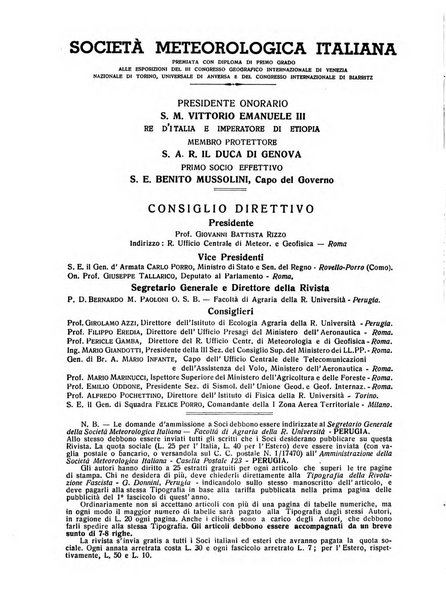 La meteorologia pratica rivista di meteorologia agraria, igienica, aeronautica