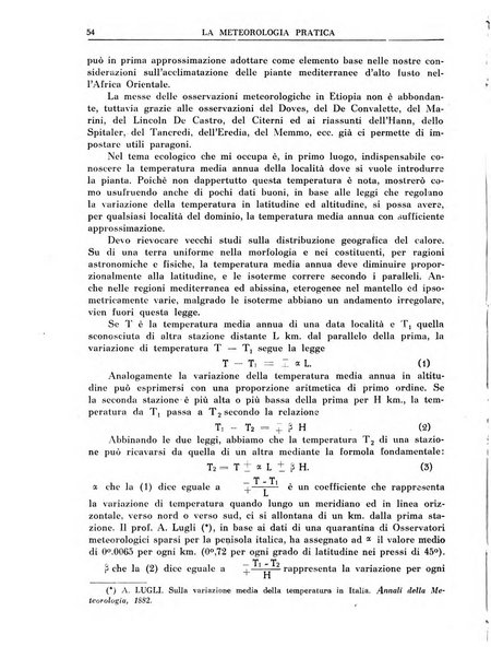 La meteorologia pratica rivista di meteorologia agraria, igienica, aeronautica