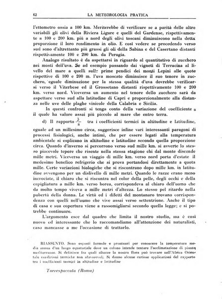 La meteorologia pratica rivista di meteorologia agraria, igienica, aeronautica