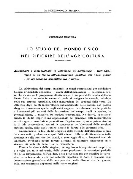 La meteorologia pratica rivista di meteorologia agraria, igienica, aeronautica