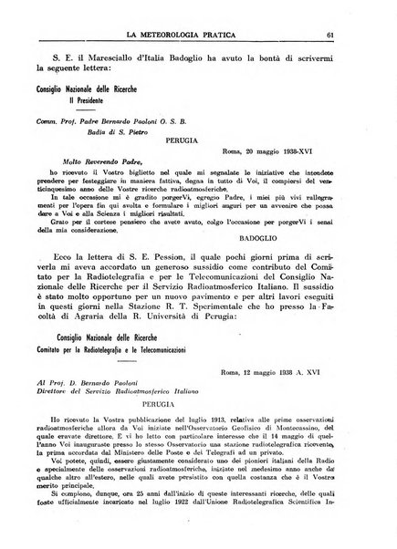 La meteorologia pratica rivista di meteorologia agraria, igienica, aeronautica