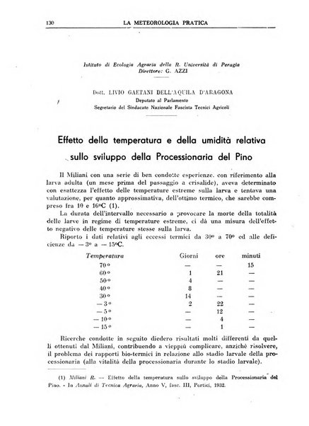 La meteorologia pratica rivista di meteorologia agraria, igienica, aeronautica