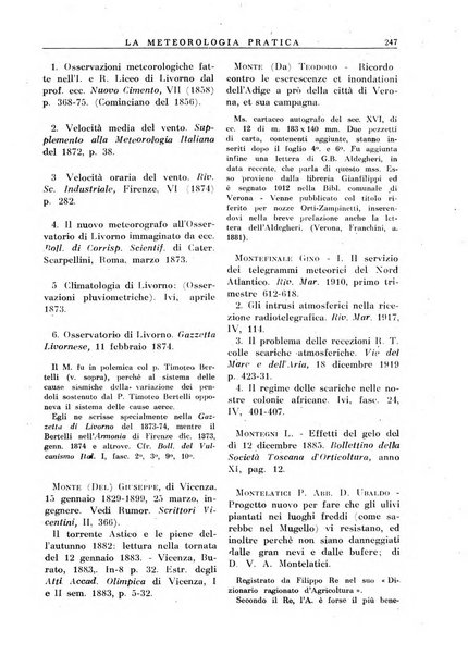 La meteorologia pratica rivista di meteorologia agraria, igienica, aeronautica