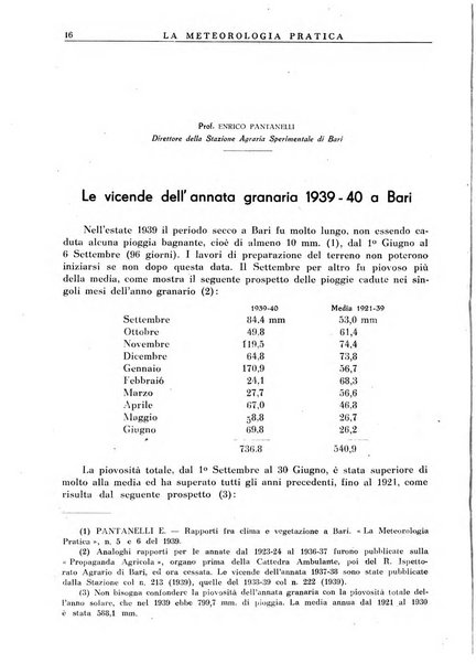 La meteorologia pratica rivista di meteorologia agraria, igienica, aeronautica