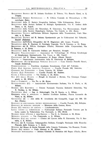 La meteorologia pratica rivista di meteorologia agraria, igienica, aeronautica