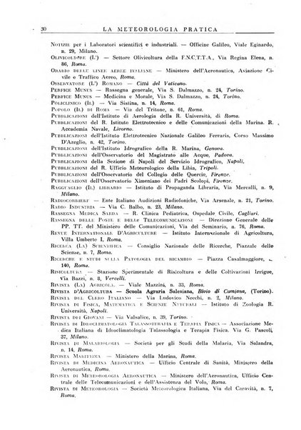 La meteorologia pratica rivista di meteorologia agraria, igienica, aeronautica