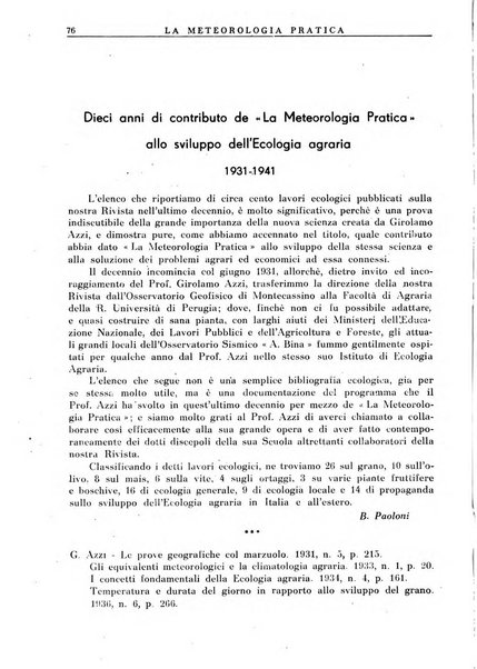 La meteorologia pratica rivista di meteorologia agraria, igienica, aeronautica