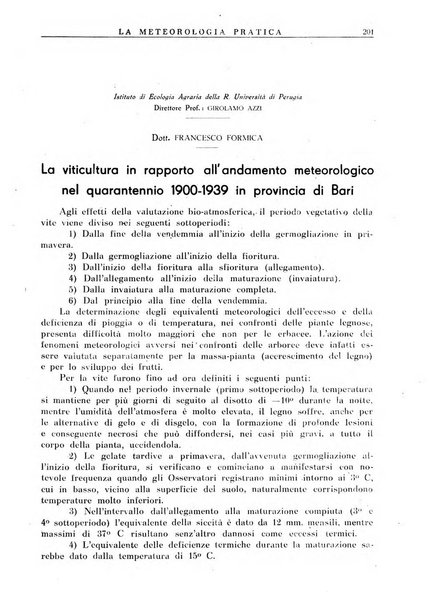 La meteorologia pratica rivista di meteorologia agraria, igienica, aeronautica