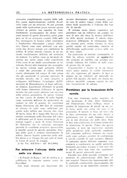 La meteorologia pratica rivista di meteorologia agraria, igienica, aeronautica