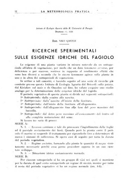 La meteorologia pratica rivista di meteorologia agraria, igienica, aeronautica