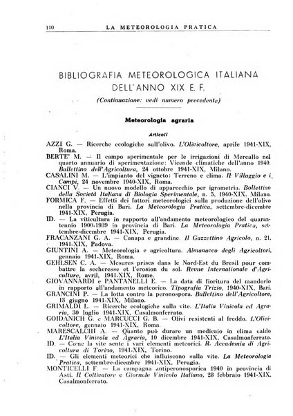 La meteorologia pratica rivista di meteorologia agraria, igienica, aeronautica