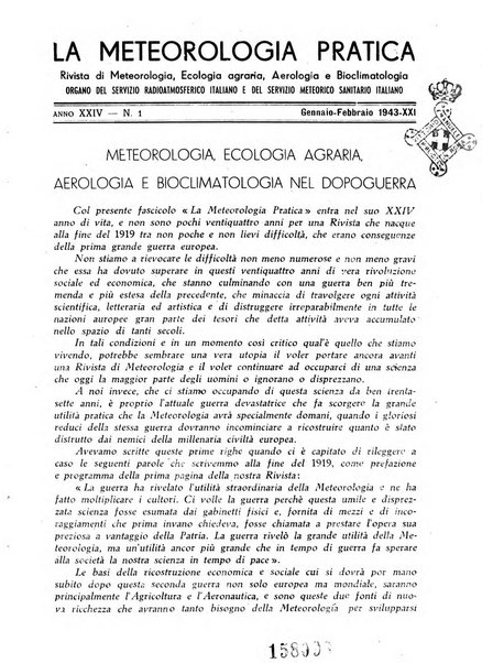 La meteorologia pratica rivista di meteorologia agraria, igienica, aeronautica