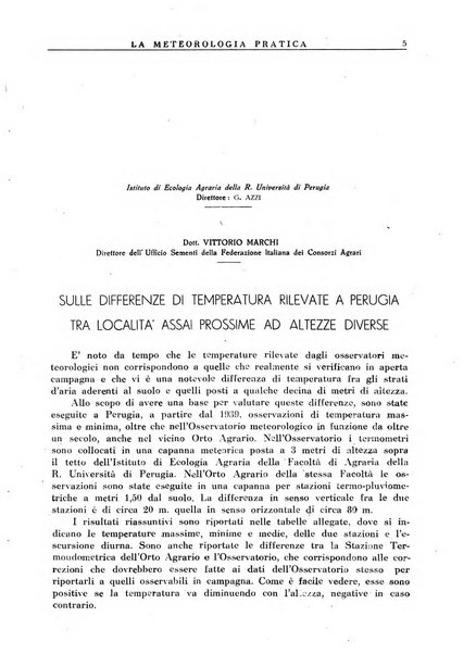 La meteorologia pratica rivista di meteorologia agraria, igienica, aeronautica